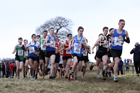 Junior men, 2018 Northern Cross Country Champs., Harewood House, Leeds. Photo: David T. Hewitson/Sports for All Pics